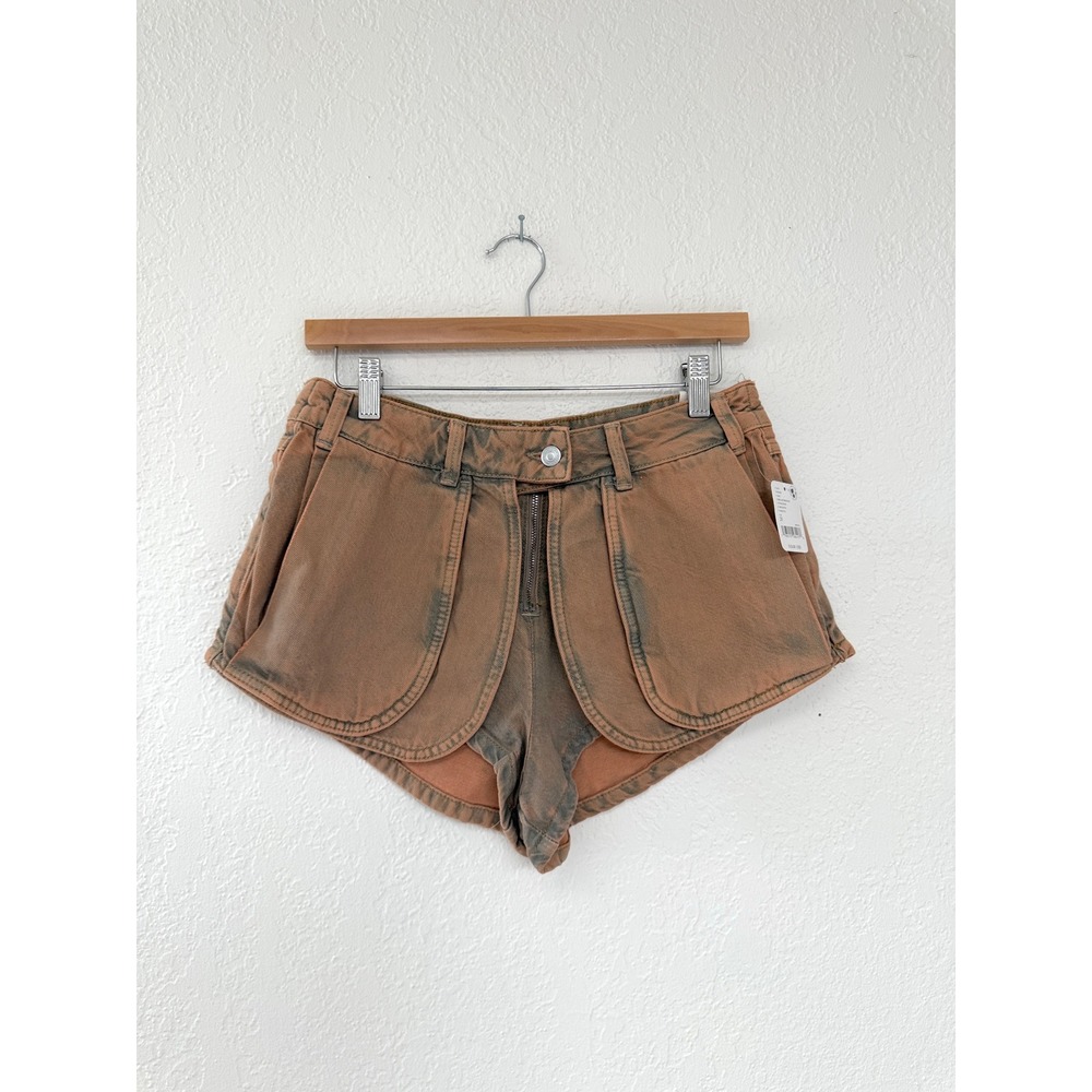 Free People We The Free Prince St Breakthrough Peach Denim Shorts Rave 28 NWT